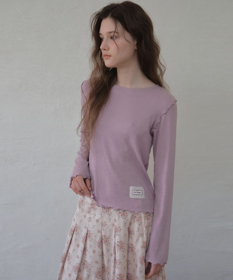 Lisse Merrow T-shirt_Dusty pink(O26TP01)