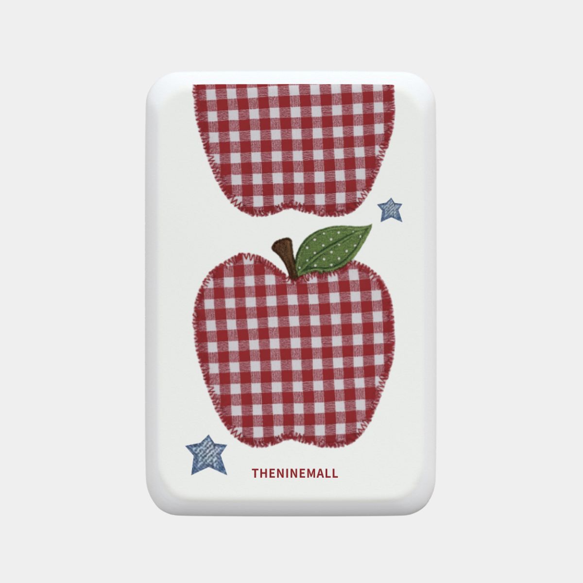 더나인몰(THE NINEMALL) vintage gingham patch [맥세이프 보조배터리]