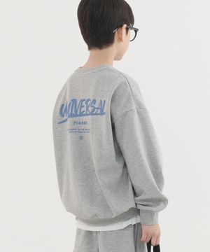 유니버셜 오버핏 맨투맨 (멜란지)