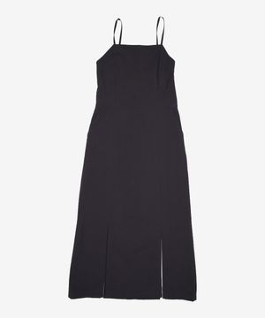 SLIT BANDING DRESS (black)