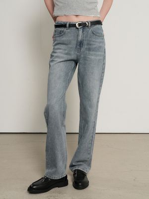 워싱 스트레이트 데님 팬츠 [LIGHT BLUE] / GF1LPT504