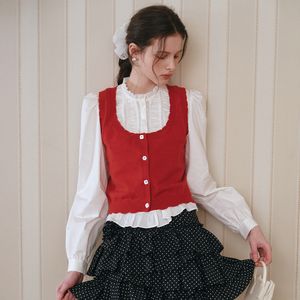 Cest_Button knit vest