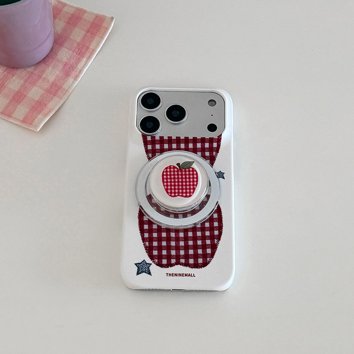 더나인몰(THE NINEMALL) [맥세이프 에폭시톡] vintage gingham patch