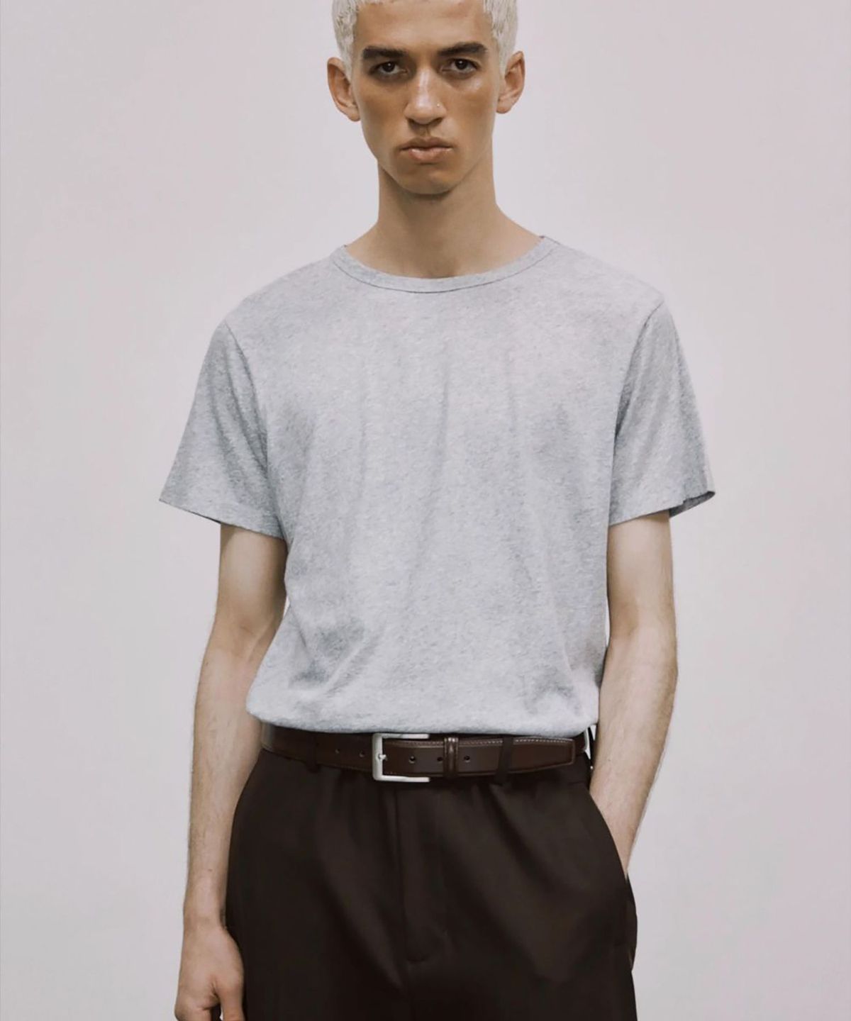 엔타이어 스튜디오(ENTIRE STUDIOS) (W) 미니 티셔츠 그레이 마를 MINI TEE GREY MARLE