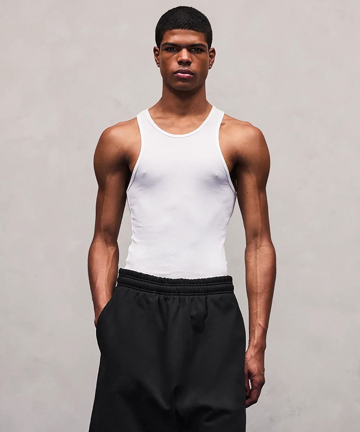 엔타이어 스튜디오(ENTIRE STUDIOS) (U) 머슬 탱크탑 화이트 MUSCLE TANK TOP WHITE