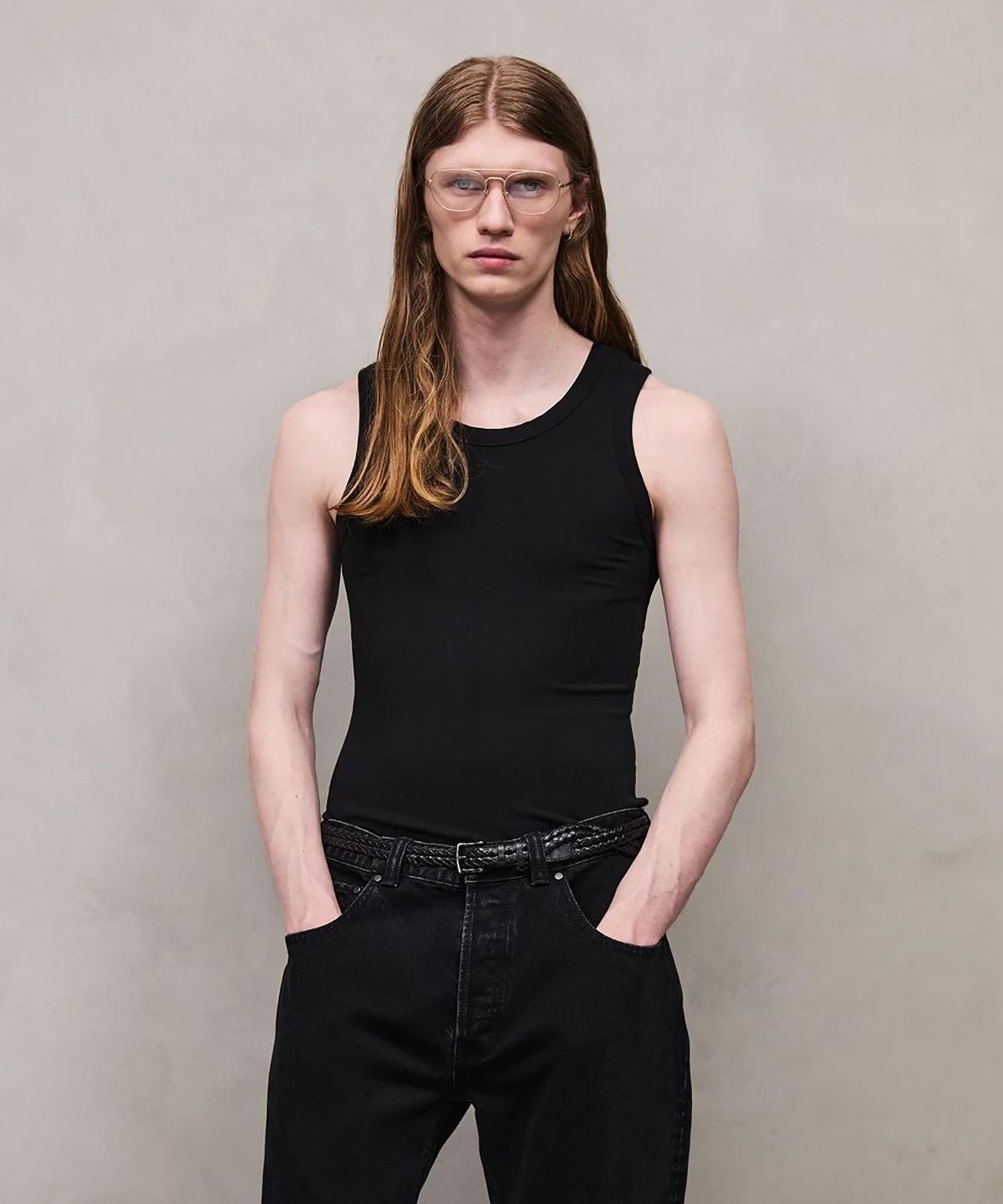 엔타이어 스튜디오(ENTIRE STUDIOS) (U) 시어 탱크탑 블랙 SHEER TANK BLACK