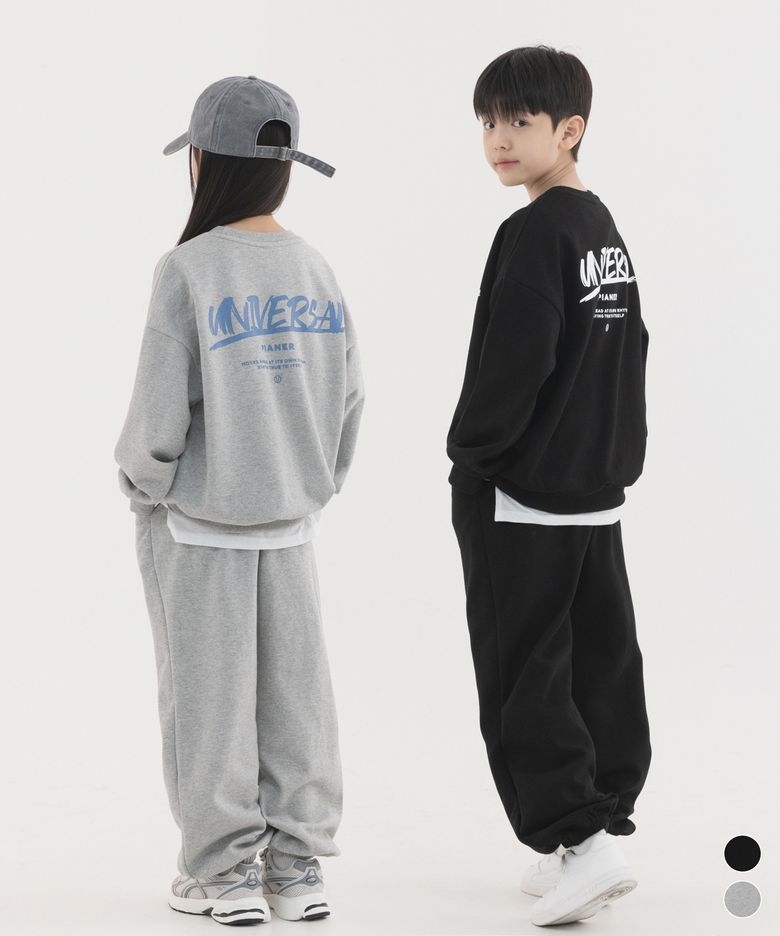 [SET] 유니버셜 맨투맨&조거 팬츠 셋업 (2color)