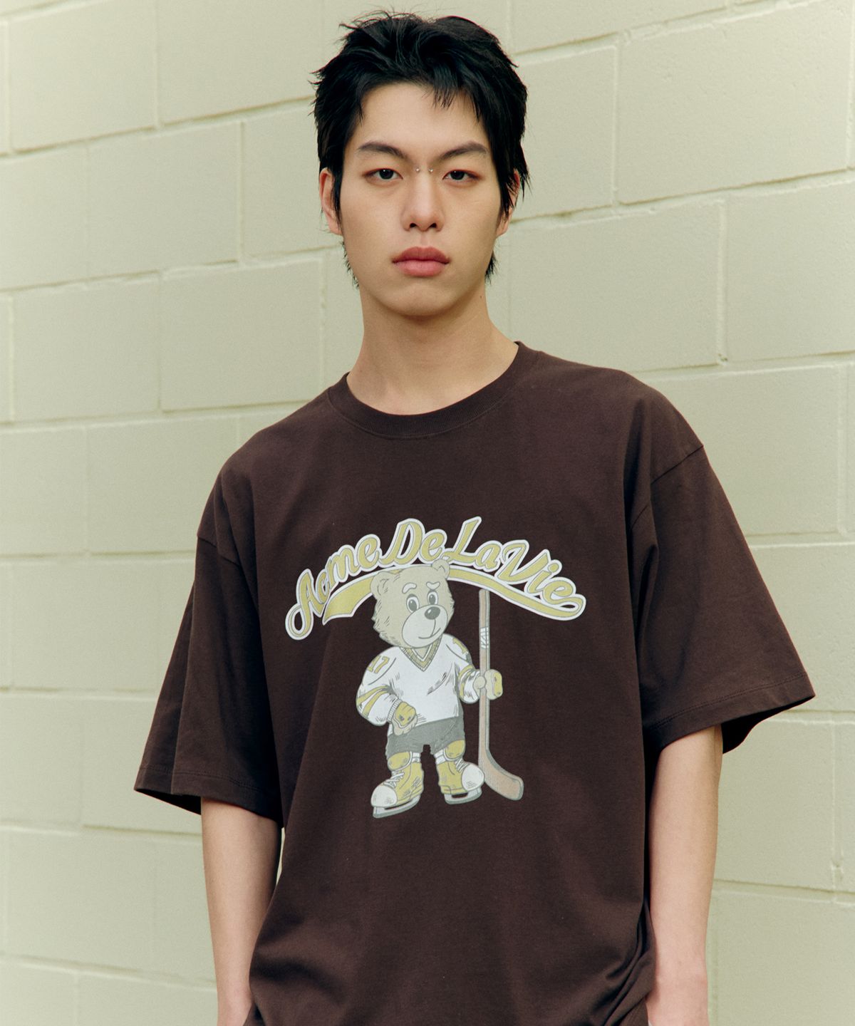 아크메드라비(ACME DE LA VIE) VINTAGE MASCOT AC BEAR SHORT SLEEVE T-SHIRT (3 COLOR)
