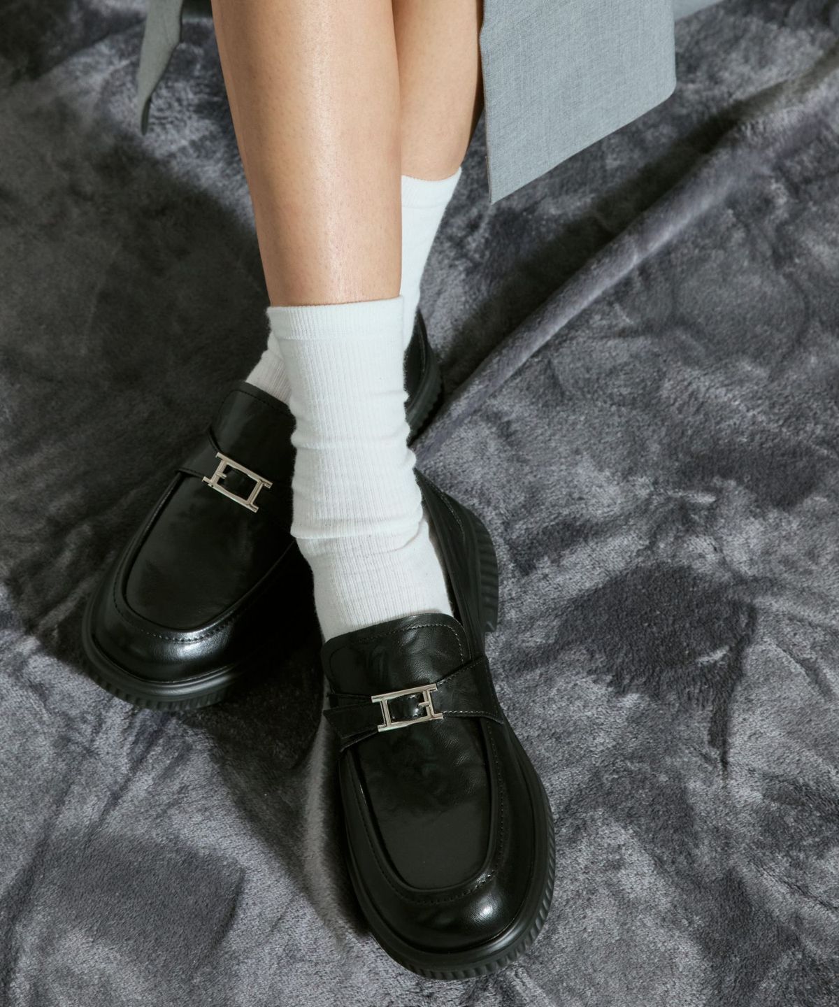 아삐에 마르슈(APIED MARCHE) Eclat 소가죽 로퍼 4.5cm -PM3009 (2color)