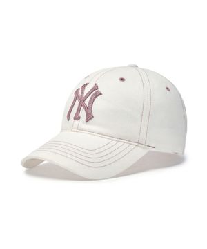 베이직 데님 언스트럭쳐 볼캡 NY (Cream)