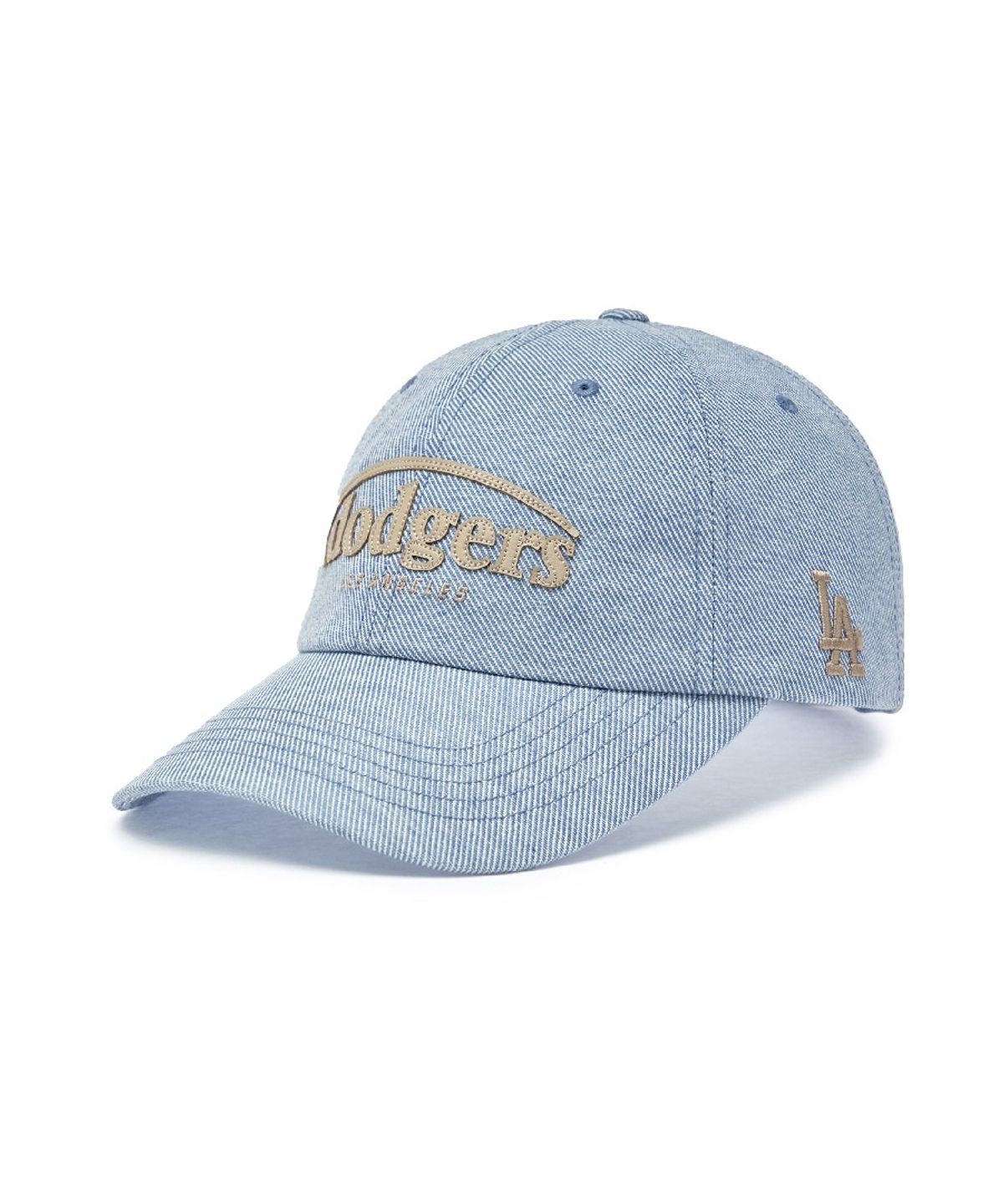 엠엘비(MLB) 빈티지 데님 커브 로고 언스트럭쳐 볼캡 LA (L.Blue)