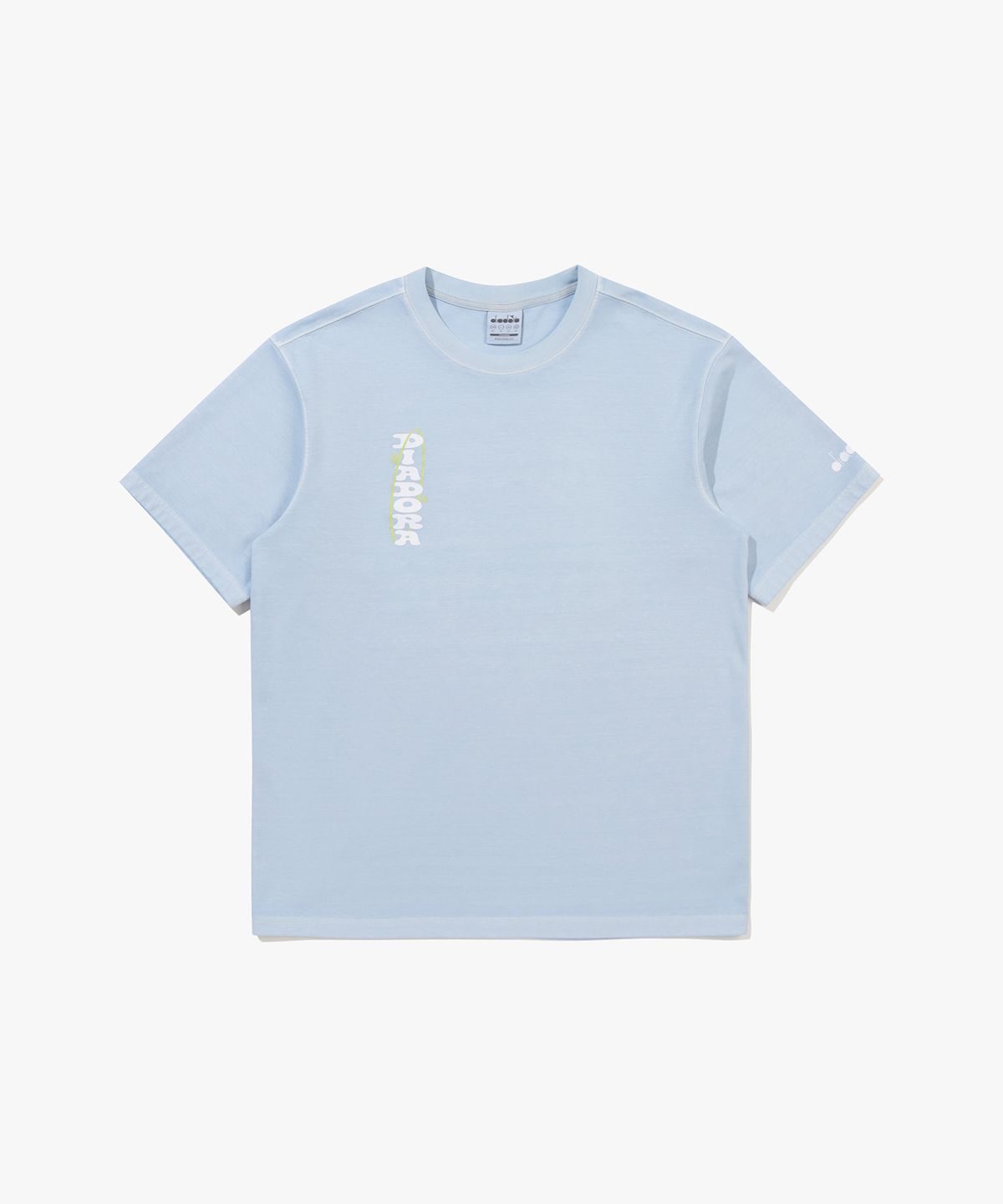 디아도라(diadora) 이큅 워싱 그래픽 백메쉬 반팔 티셔츠 SKY BLUE