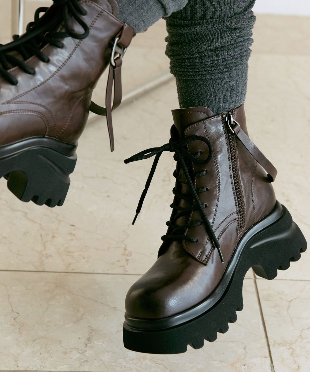 아삐에 마르슈(APIED MARCHE) Ligne Walker Boots 소가죽 워커 부츠 -PM3022 (2color)