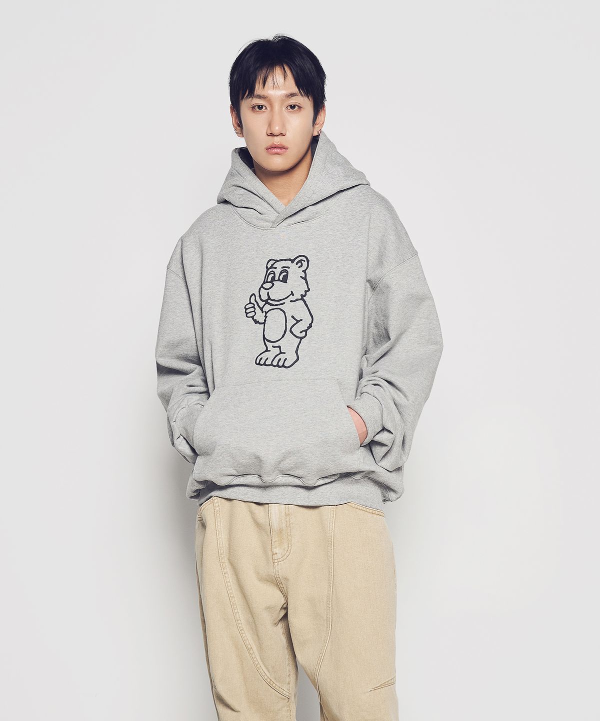 아크메드라비(ACME DE LA VIE) BASIC AC BEAR HOODIE (4 COLOR)
