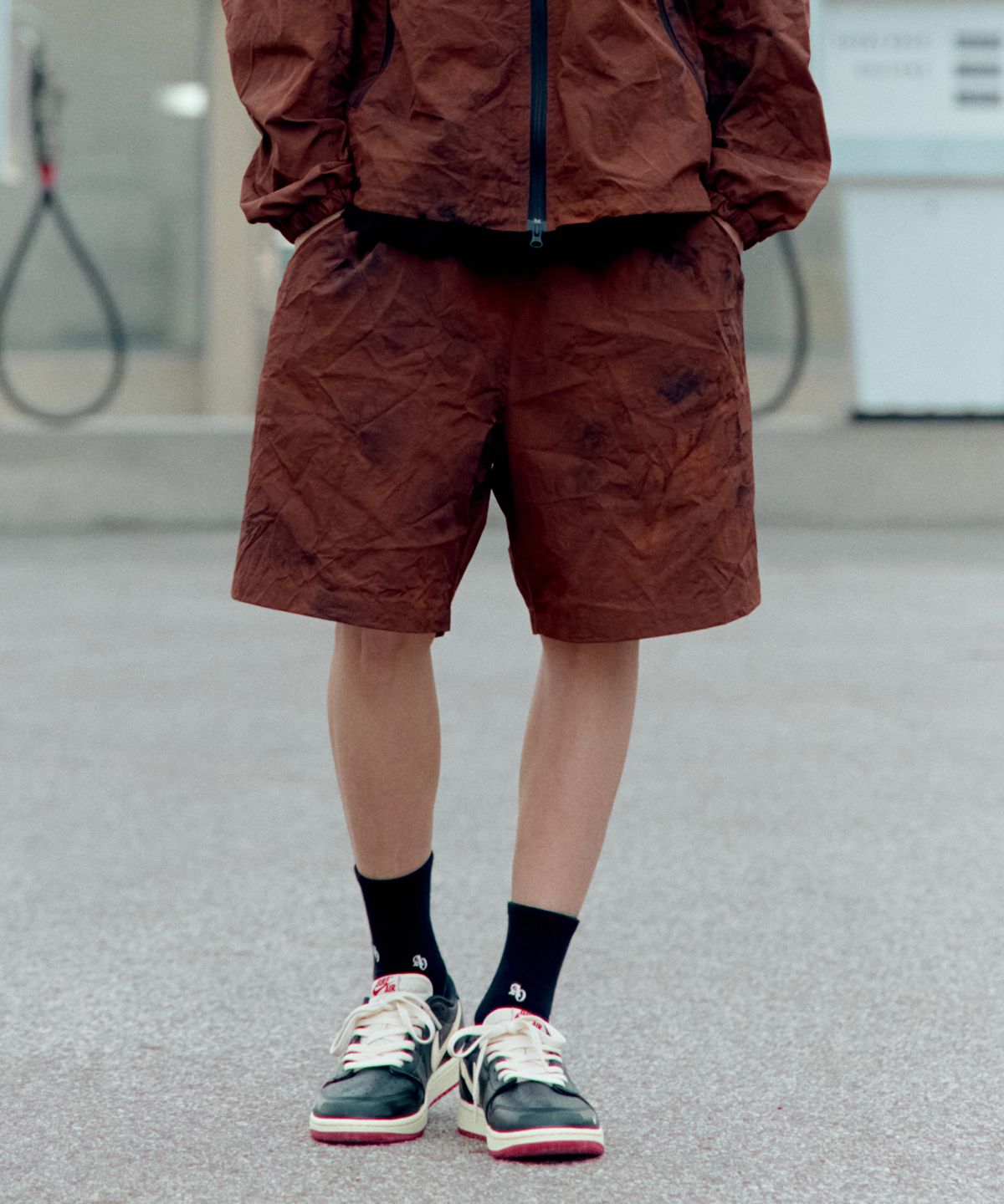 아크메드라비(ACME DE LA VIE) TIE DYE WINDBREAKER SHORT PANTS (2 COLOR)