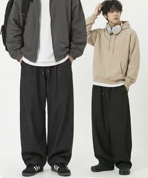 숏롱기장 논페이드 사이드절개 데님팬츠 2COLOR