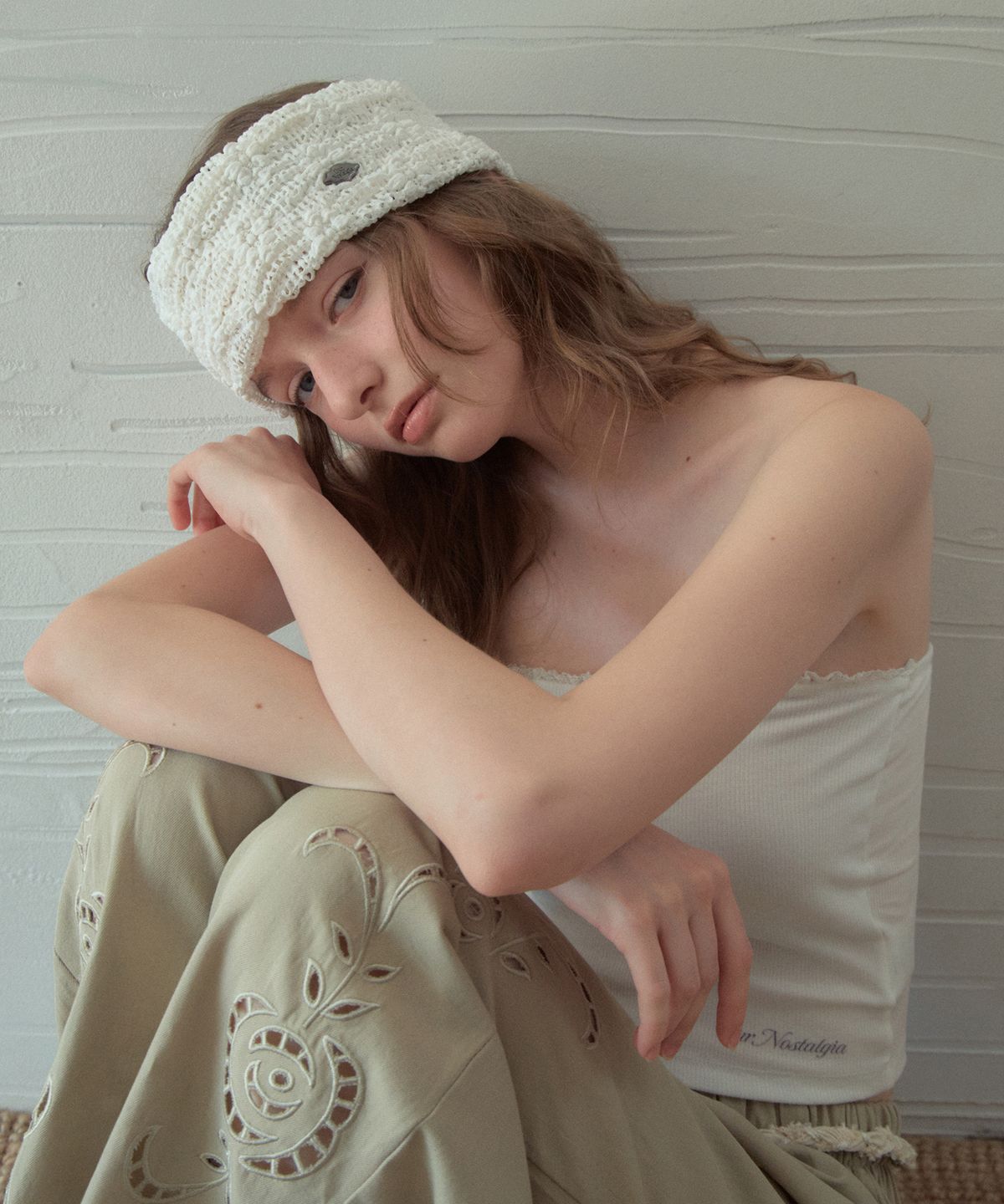 아우어노스텔지아(OURNOSTALGIA) Flower Shell Hairband_White(O26ACC06)