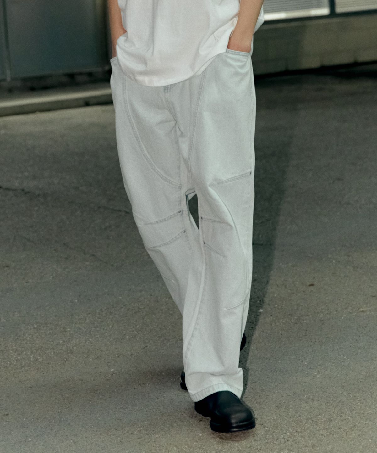 아크메드라비(ACME DE LA VIE) STUDDED BALLOON FIT DENIM PANTS (4 COLOR)