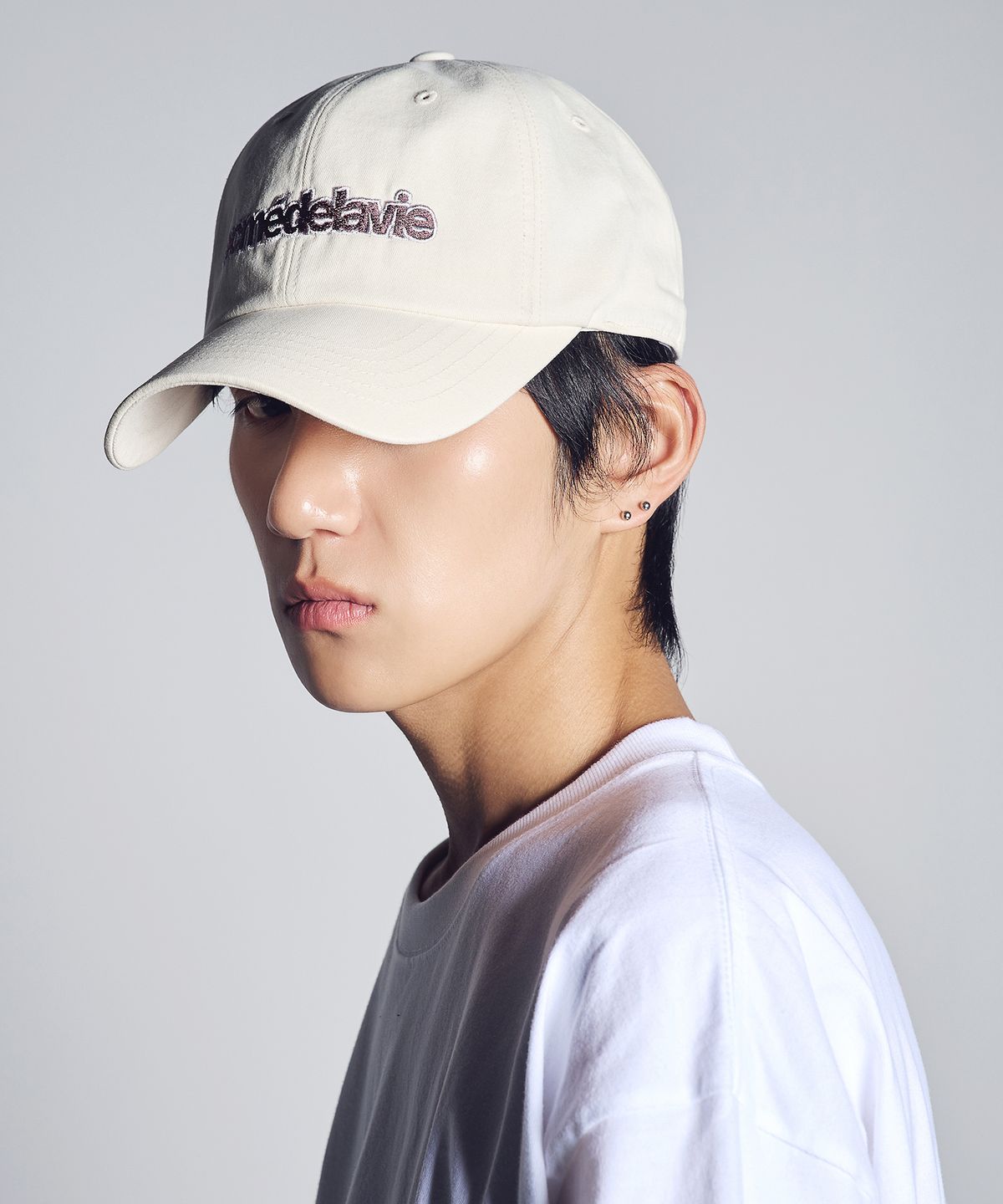 아크메드라비(ACME DE LA VIE) TWO COLOR EMBROIDERY BASIC BALL CAP (3 COLOR)