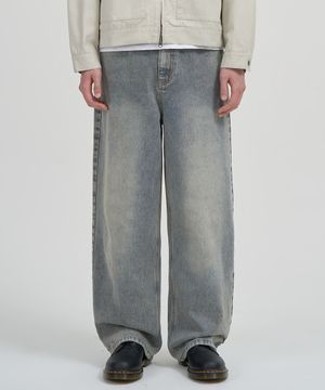 롱 페이드 데님 팬츠 (BLUE)