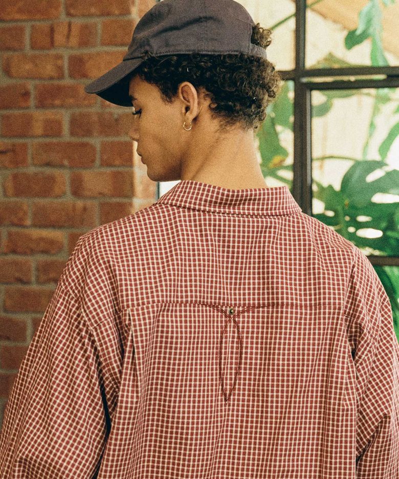 Lazy Canyon Check Shirt 39 (RED)
