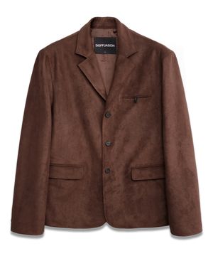 풀업 스웨이드 3버튼 블레이저 MOCHA