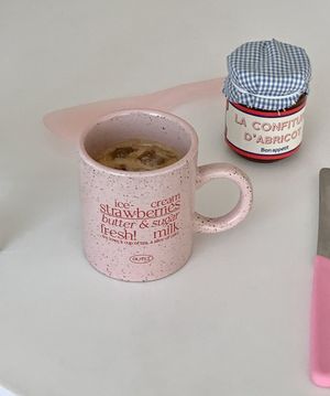 strawberry crunchy mug 딸기 머그잔