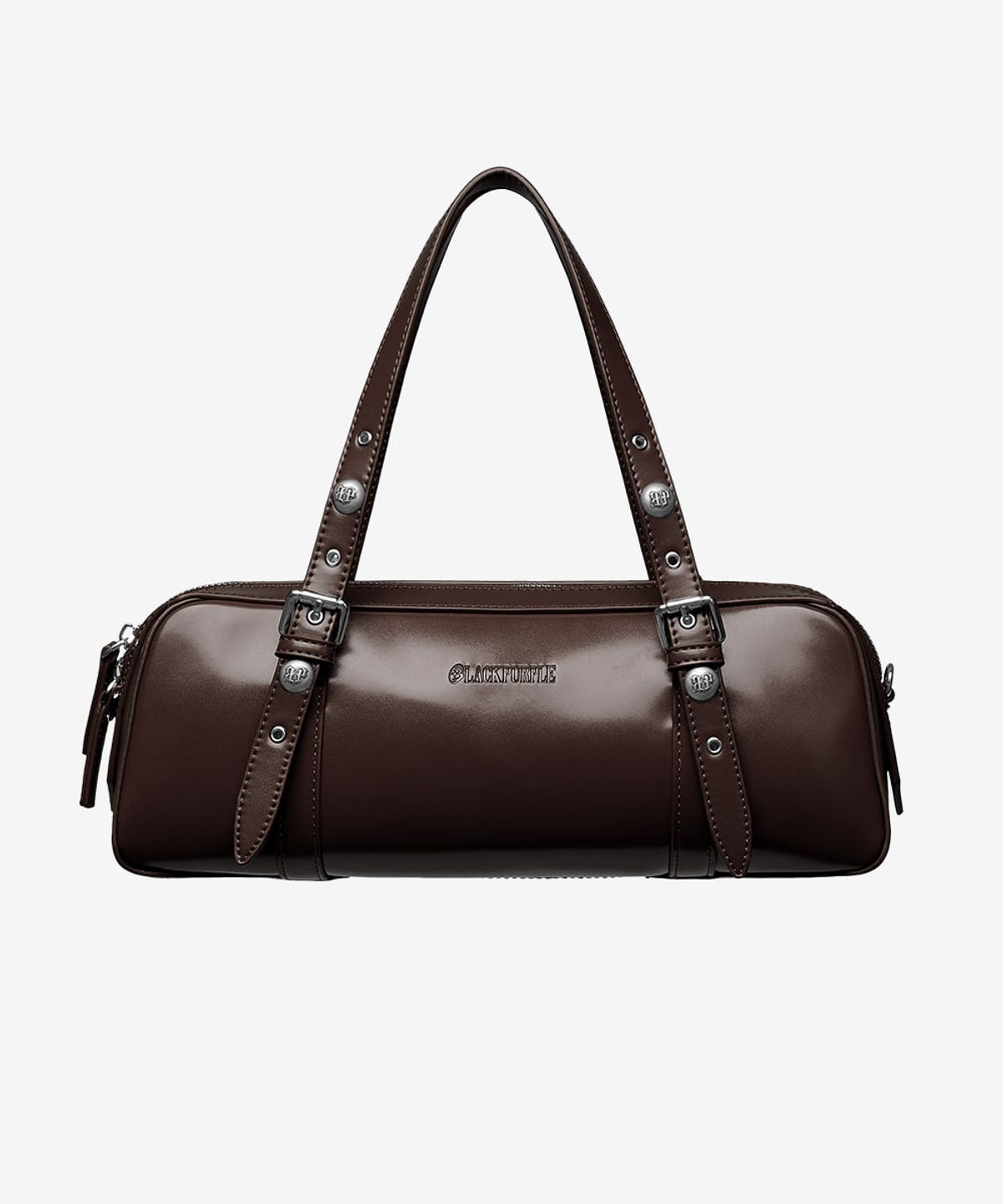 블랙 퍼플(BLACK PURPLE) 하네스 보스턴 백_브라운 Harness Boston Bag_Brown