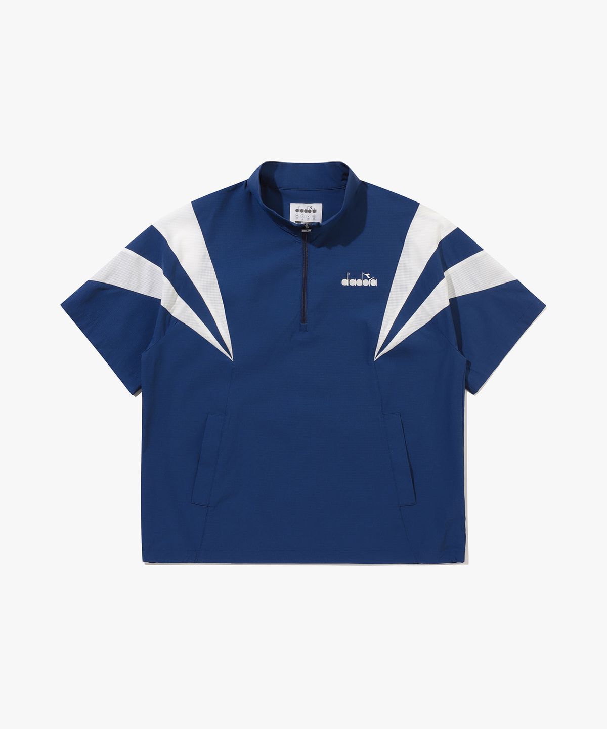 디아도라(diadora) 그랜드슬램 하프 반팔 아노락 BLUE