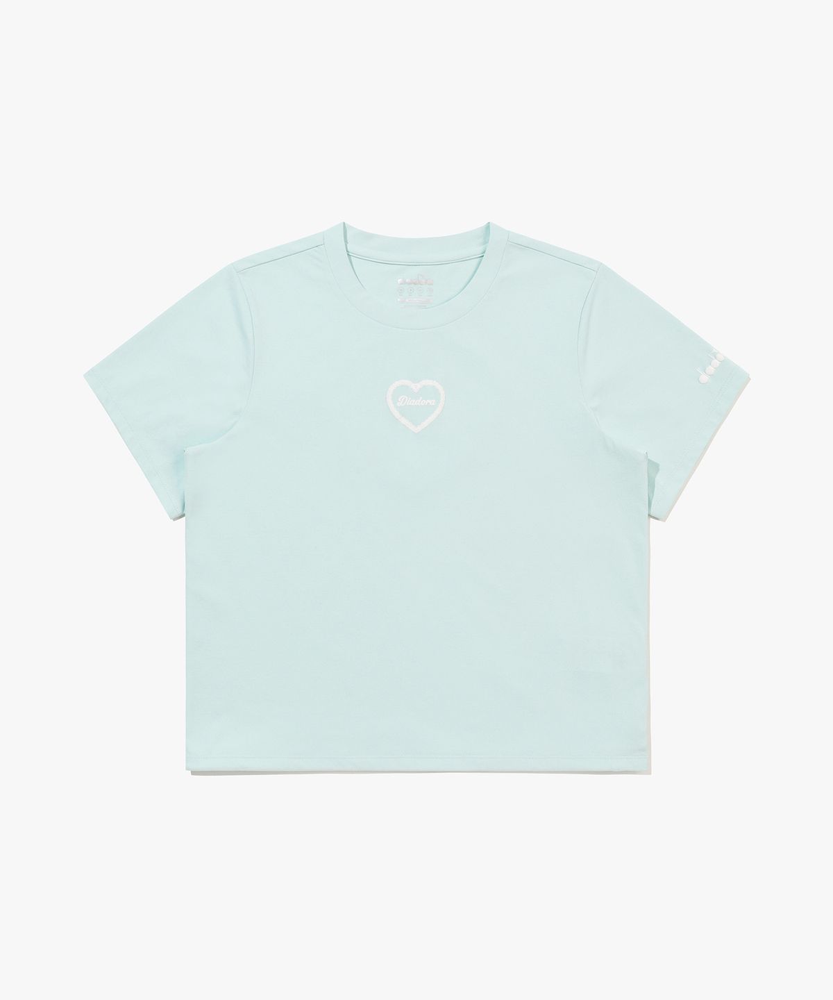 디아도라(diadora) 하트 그래픽 반팔 티셔츠 우먼 MINT
