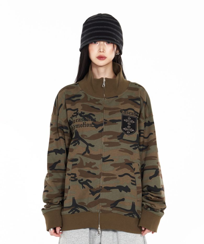 Cross Zip Up Jersey Light Multi