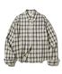 (W) 시어 옴브레 체크 셔츠-블랙
