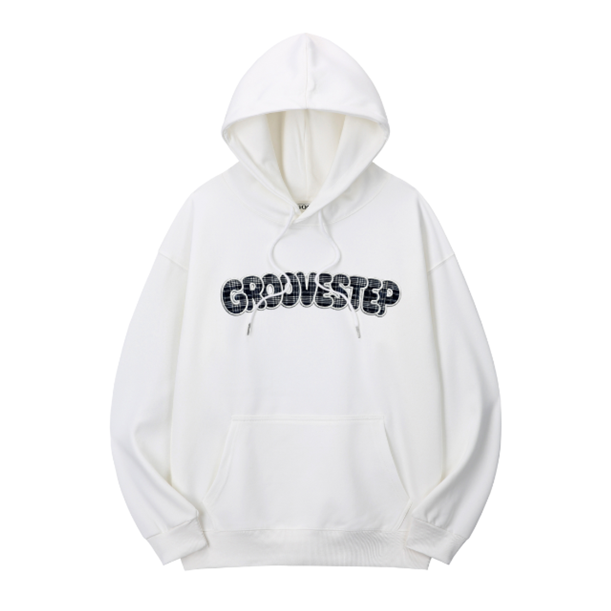 그루브스텝(GROOVESTEP) 릴리 체크 프린팅 오버핏 후드 티셔츠 H0293