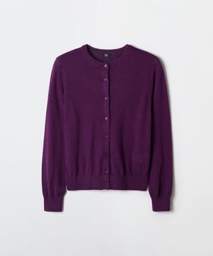 [메리노울100] 라운드넥 카디건_SPCKG23W20