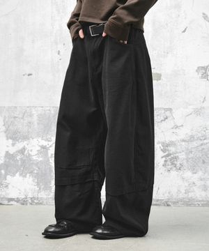 소호 와이드 코튼 팬츠_블랙