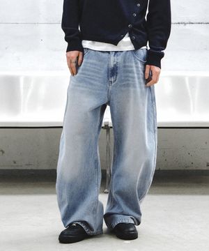 페일 페이드 커브드 데님_블루