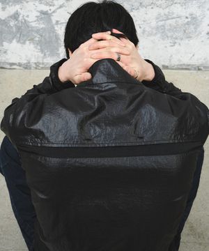 하이라인 코티드 트랙 재킷_블랙