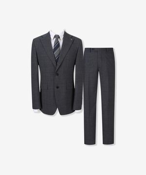 블루핀 슬럽 체크 싱글 수트 정장 세트 (FIJAA2351_FIPAA2251)
