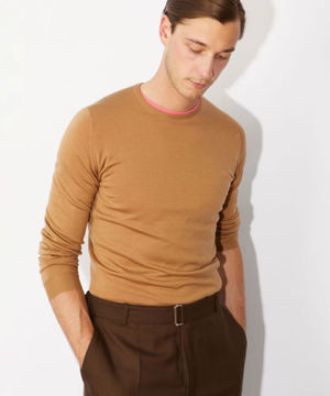 LUNDY Merino Wool Round Neck Knit Classic 10 Colors