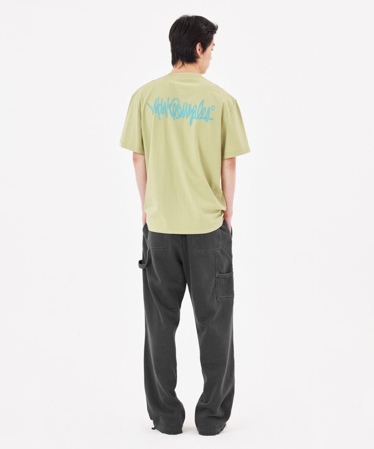 마크곤잘레스(MARK GONZALES) 넥스트 사인로고 반팔 티셔츠 - LIGHT LIME