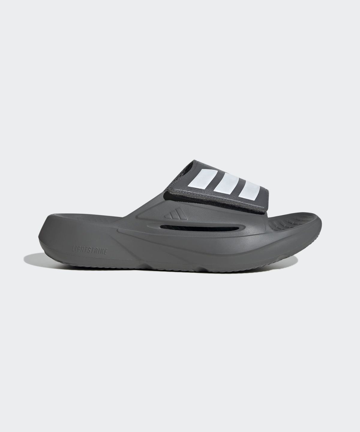 아디다스(ADIDAS) 라이트블레이즈 슬라이드 - 그레이:화이트 / JS3587