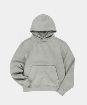 넥 로고 가먼트 다이드 후디 [라이트그레이]