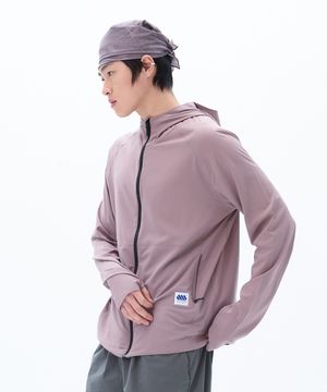 매든X굿펠로우 에어쿨링 집업 후디 퍼플 핑크
