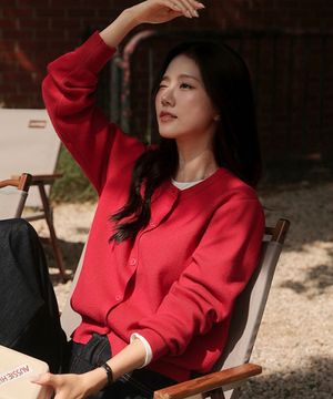 [보풀케어] (5종택1)비스코스 니트 가디건(라운드/브이넥)