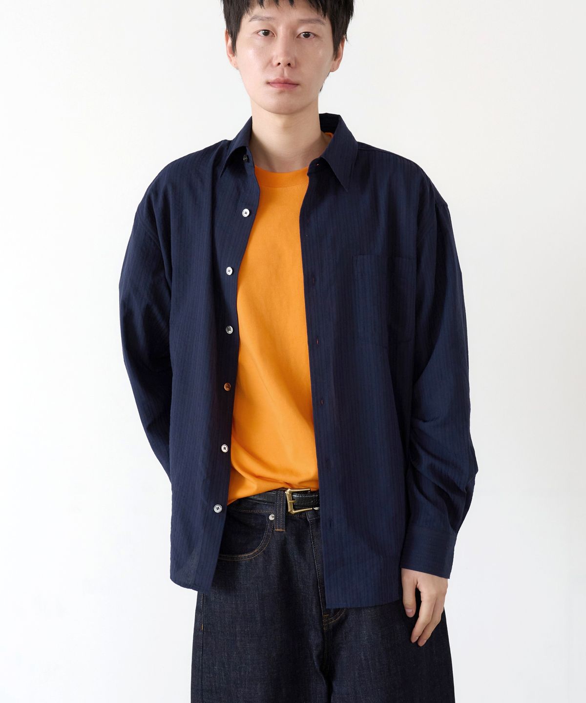 노운(NOUN) daily shirts (navy)