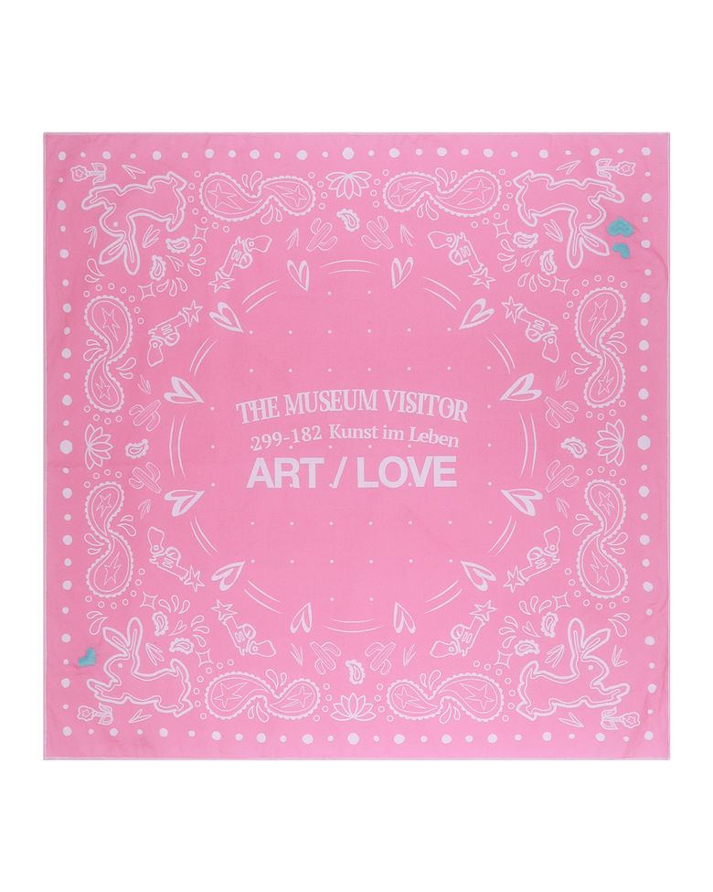 ART LOVE PAISLEY SCARF (PINK)