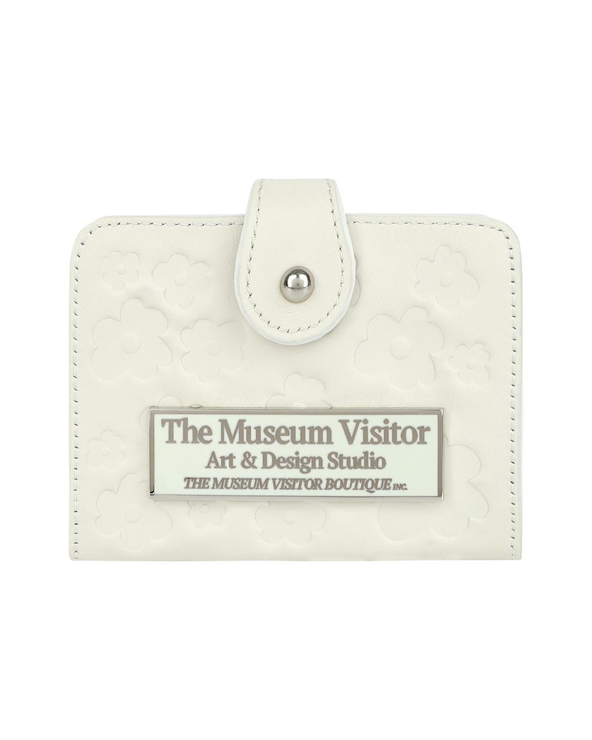 더뮤지엄비지터(THEMUSEUMVISITOR) FLOWER ACCORDIAN WALLET (WHITE)