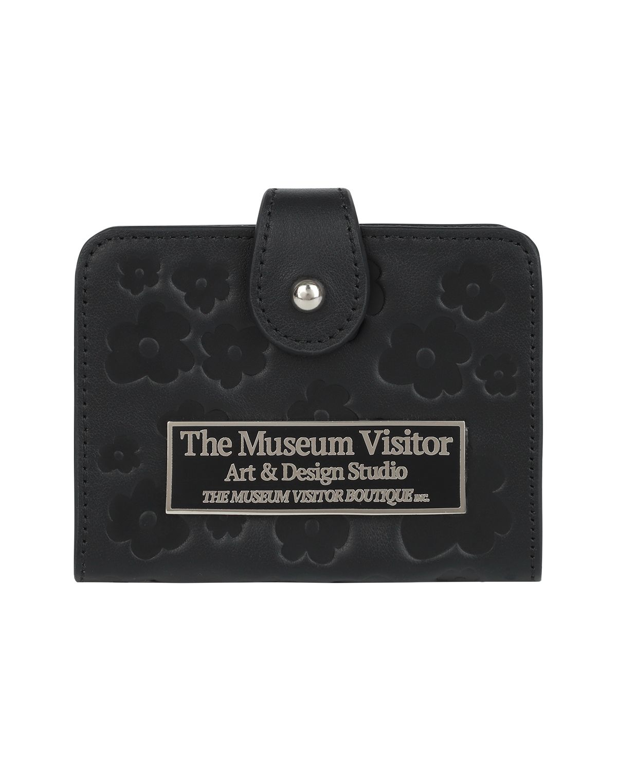 더뮤지엄비지터(THEMUSEUMVISITOR) FLOWER ACCORDIAN WALLET (BLACK)