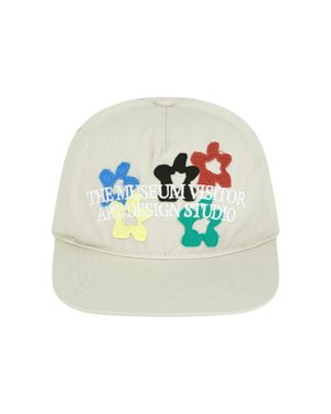 FIVE FLOWER ARCH LOGO BALL CAP (LIGHT BEIGE)