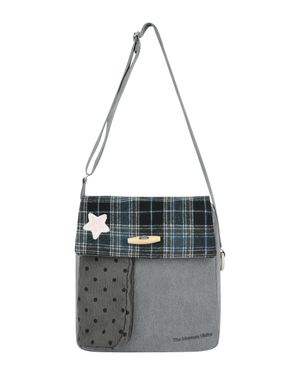 PATCH ARTWORK TOGGLE MINI CROSS BAG (GREY)
